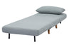 Image of GIA Tri-Fold Sofa Bed, With Pillow, Light Gray