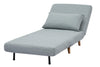 Image of GIA Tri-Fold Sofa Bed, With Pillow, Light Gray