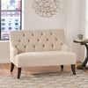 Image of Christopher Knight Home Nicole Fabric Settee, Light Beige