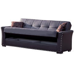 Ottomanson DIV-SB-BN Sofabed, Sofa, Brown PU