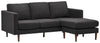 Image of Amazon Brand – Rivet Revolve Modern Upholstered Sofa with Reversible Sectional Chaise, 80"W, Storm Grey