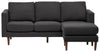 Image of Amazon Brand – Rivet Revolve Modern Upholstered Sofa with Reversible Sectional Chaise, 80"W, Storm Grey