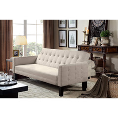 Rosevera Fiametta sleeper loveseat, Beige