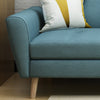 Image of Christopher Knight Home Treston Mid-Century Fabric Sofa, Blue / Natural