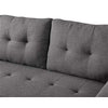 Image of BOWERY HILL Steel Gray Linen Reversible/Sectional Sleeper Sofa with Storage