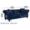 Image of Divano Roma Classic Sofas, Large, Blue