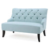 Image of Christopher Knight Home Nicole Fabric Settee, Light Blue