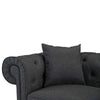 Image of Divano Roma Furniture Classic Large Sofa | Dark Grey