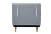 Image of GIA Tri-Fold Sofa Bed, With Pillow, Light Gray