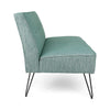 Image of Christopher Knight Home Simona Modern Fabric Settee with Hair Pin Legs, Green, Texture