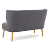 Image of Christopher Knight Home Desdemona Mid-Century Modern Fabric Settee, Light Gray, Natural Finish